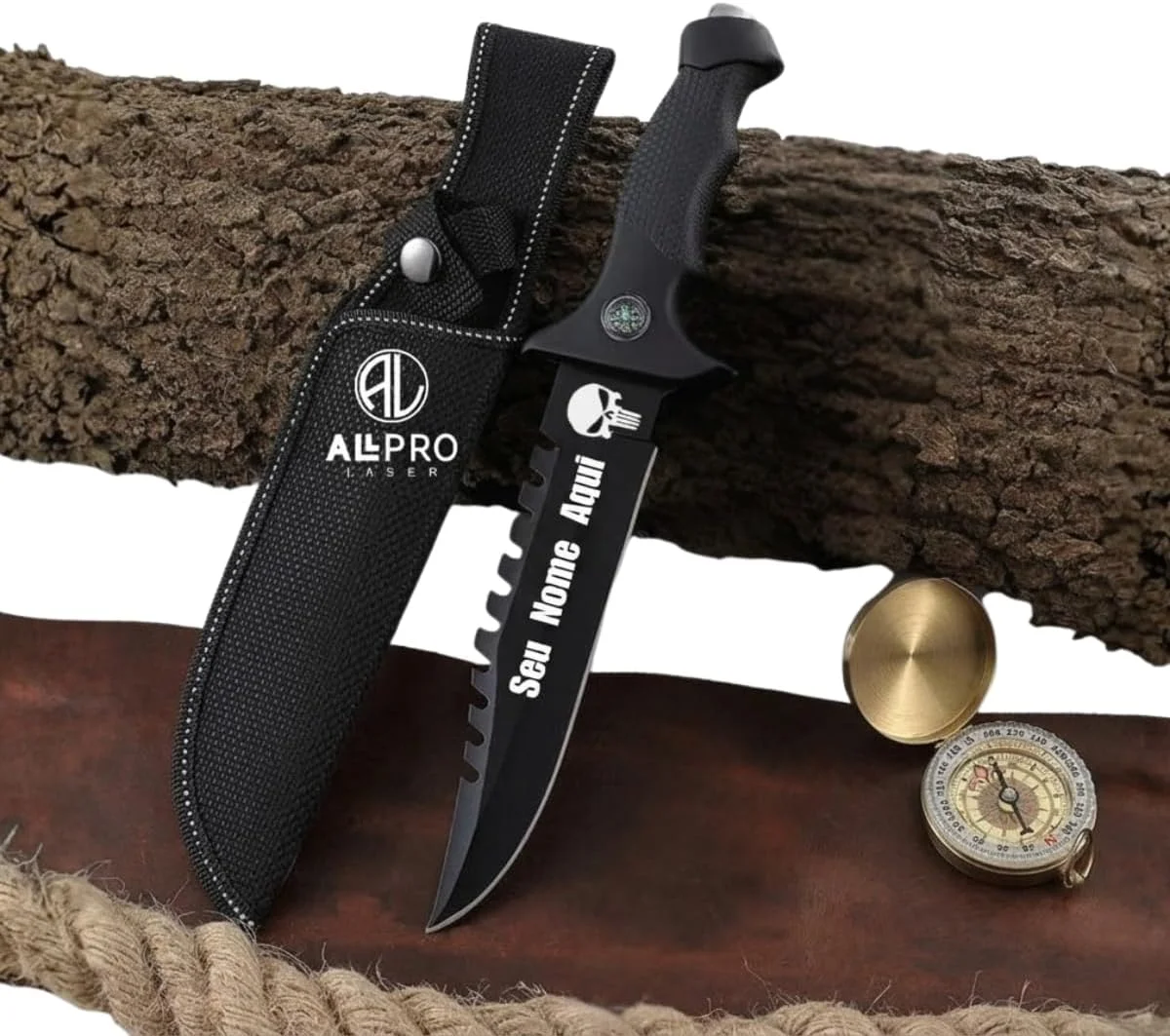 Faca Para Churrasco Profissional para Camping Luxo Personalizado