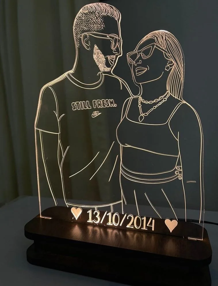 Luminária Com Sua Foto Personalizada