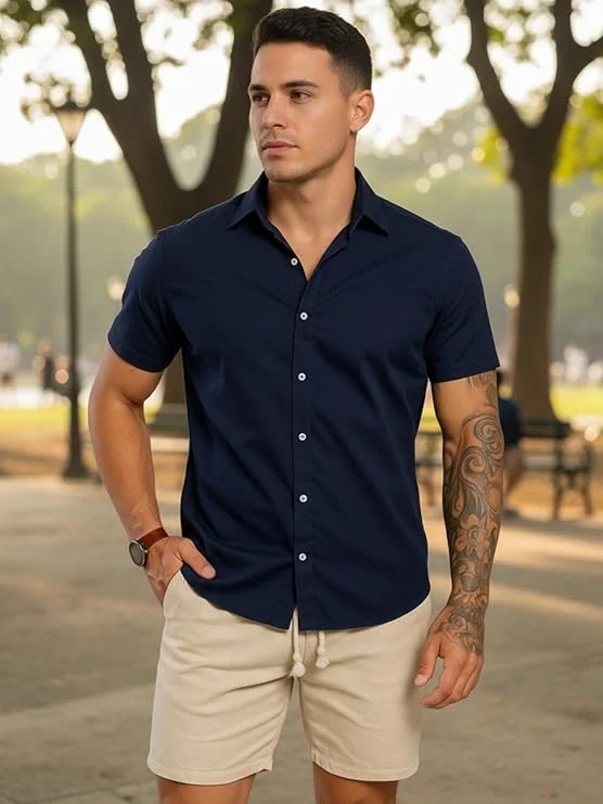 Camisa Masculina Gola Italiana