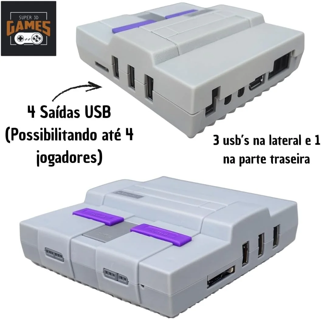 Mini Console Retro Gamer Super Nintendo