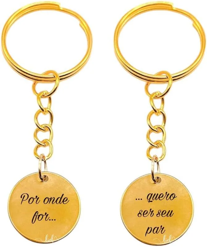 Chaveiro Medalha Prata Personalizado