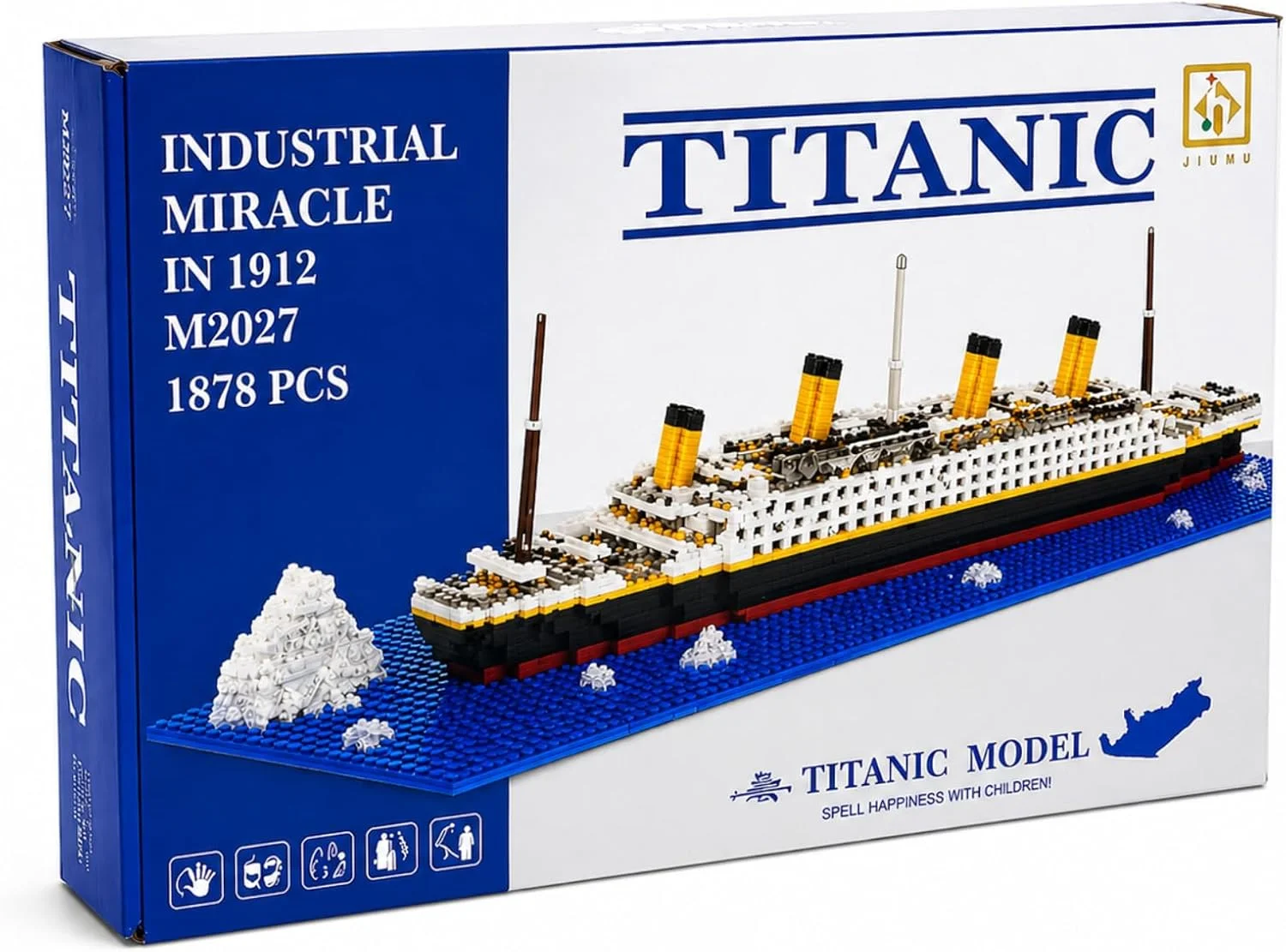 Titanic de Montar 56cm com Base Oceano